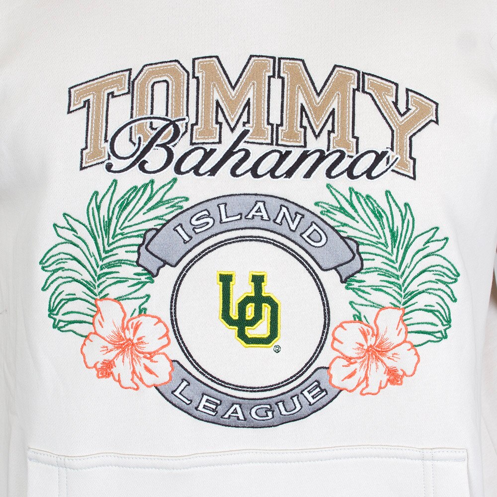 Interlocking UO, Tommy Bahama, White, Hoodie, Cotton Blend, Men, Big League, Pullover, Sweatshirt, 924665